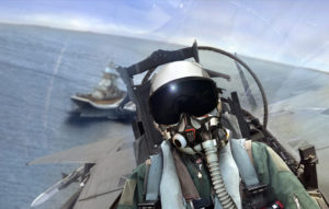 Fighter Jet Pilot Taking off